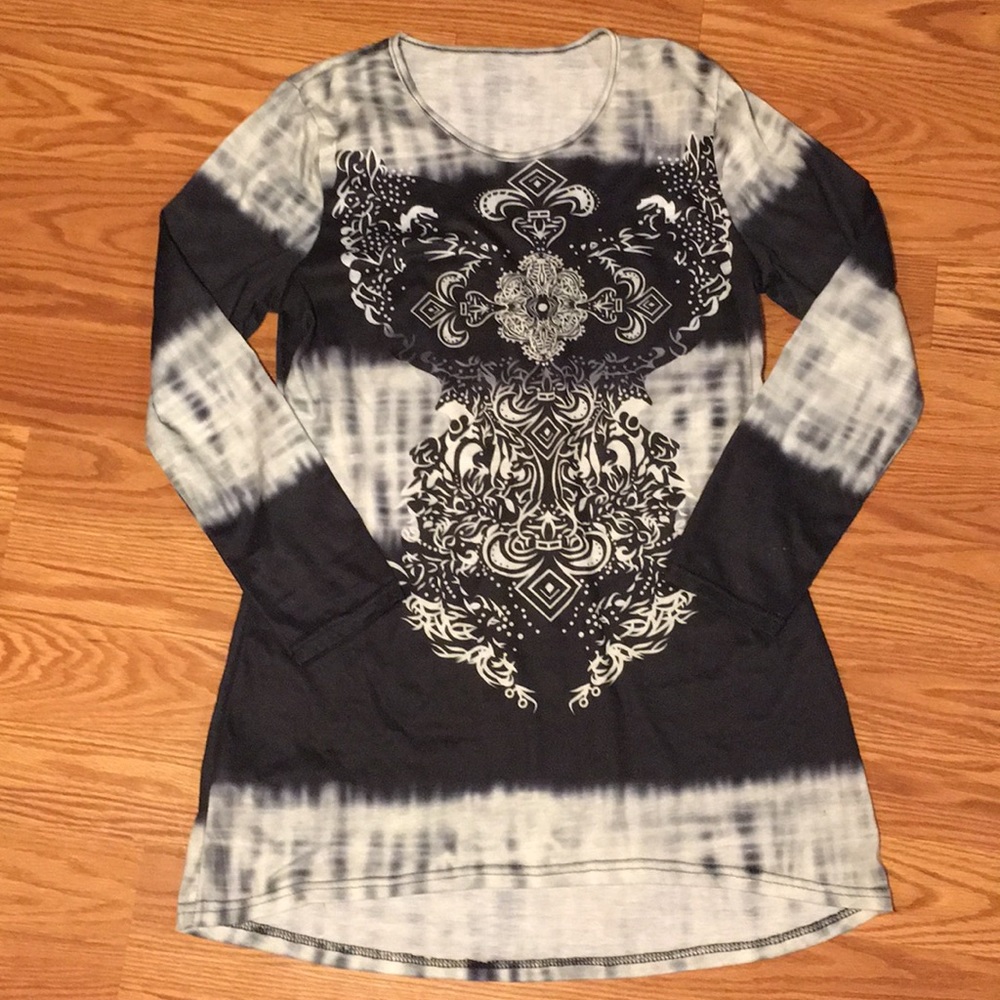 Busy but smart, this shirt has it all!